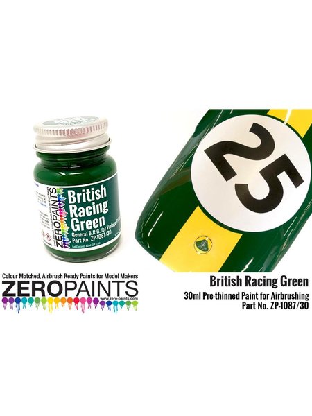 Zero Paints ZP-1087/30: Paint for airbrush British Racing Green